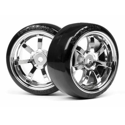 HPI Ruote 1:10 T-Drift 26mm cerchi chrome (2pz) 4739